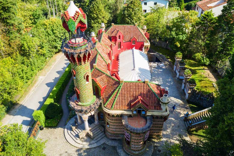 El Capricho from the sky