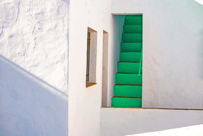 Una típica casa encalada