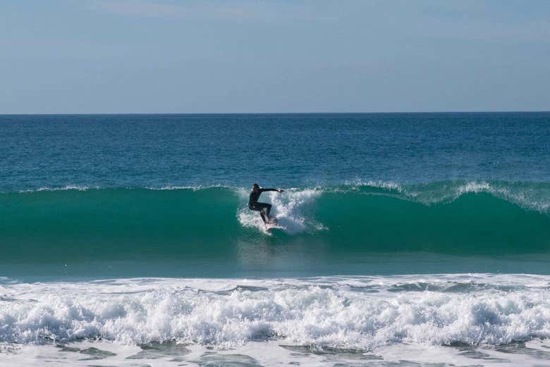 Surfeando en Conil