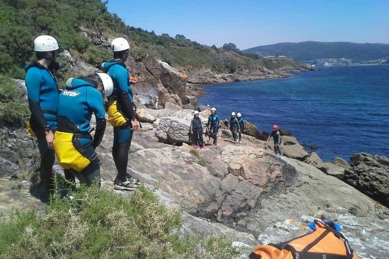 Listos para practicar coasteering