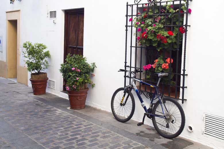 Balade à vélo dans  le quartier juif de Cordoue