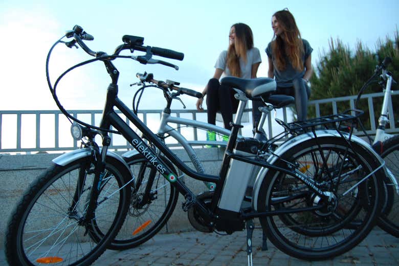 Bicicletas durante la actividad