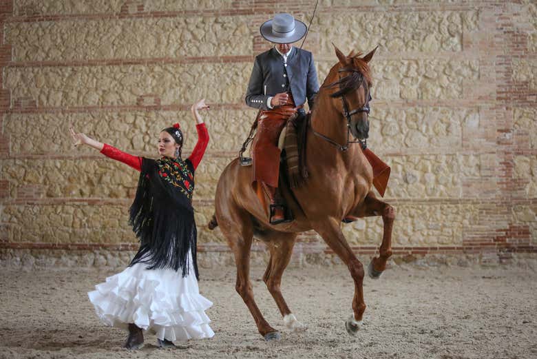 L'une des danses du spectacle équestre