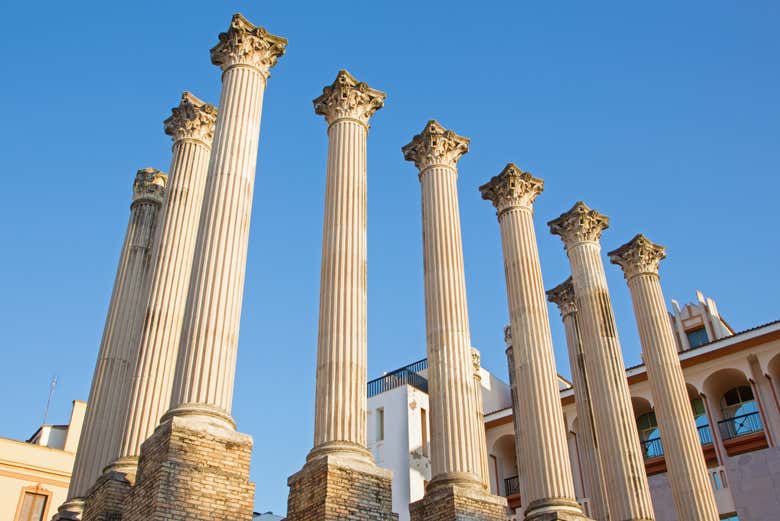 Le colonne del Tempio Romano di Cordova