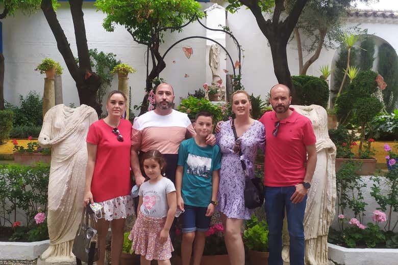 En el patio de la Casa Museo Romero de Torres