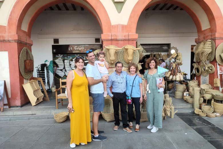 Foto de grupo na plaza de la Corredera