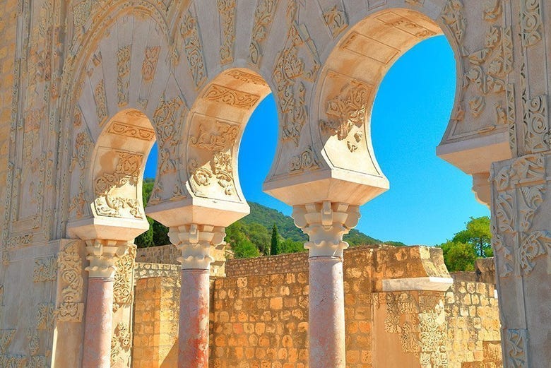 Architectural details of the Medina Azahara palace-city