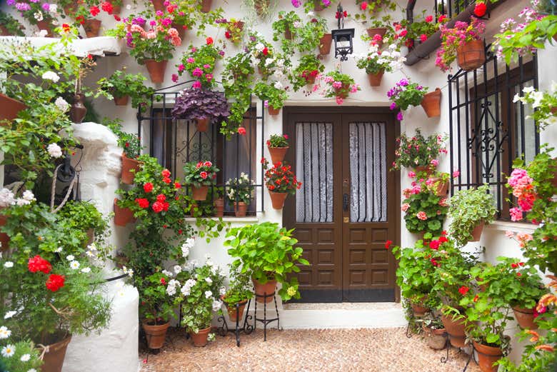 Le parfum des fleurs embaume les patios