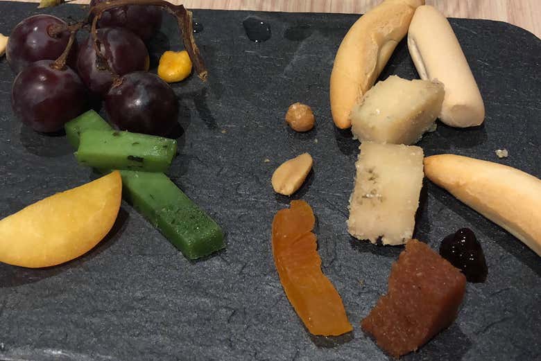 Los quesos de la degustación