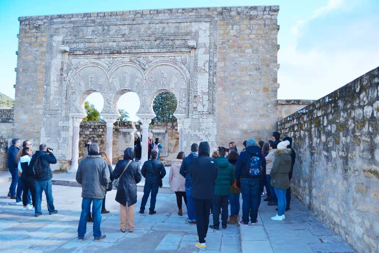 Durante la visita guiada por Medina Azahara