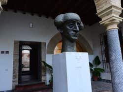 Busto do toureiro Manolete no Museu Taurino