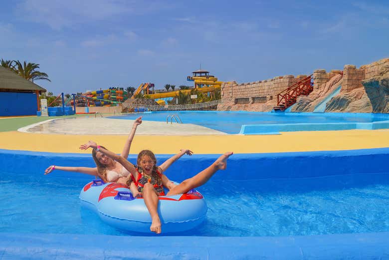 Desfrutando do Acua Water Park