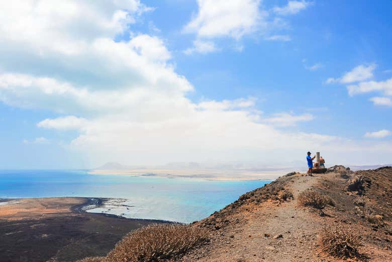 Enjoy the view from the top of the mountain on Lobos Island