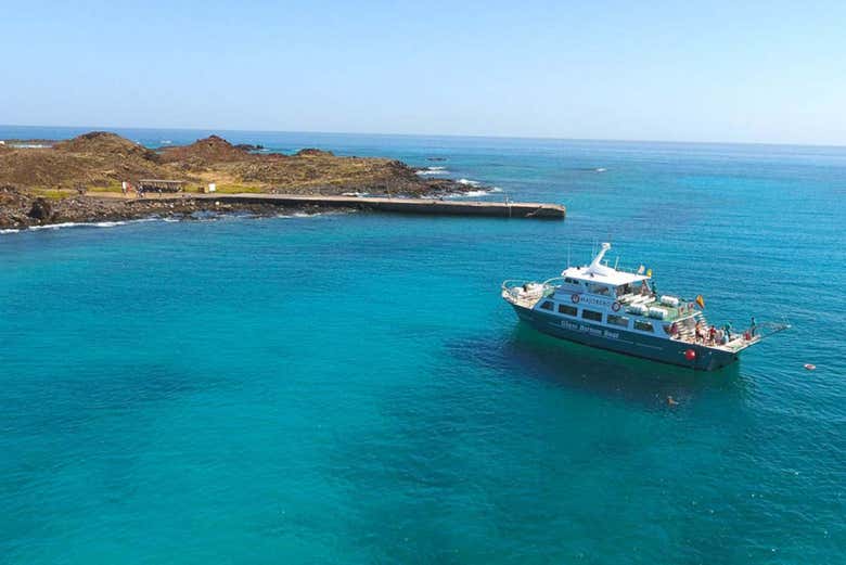 Le ferry de Fuerteventura allant à l'île de Lobos