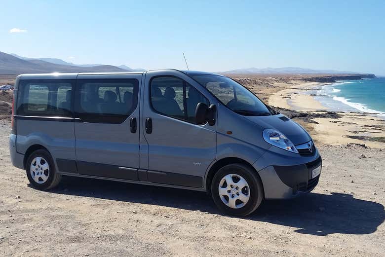 Recorriendo Fuerteventura en minibús