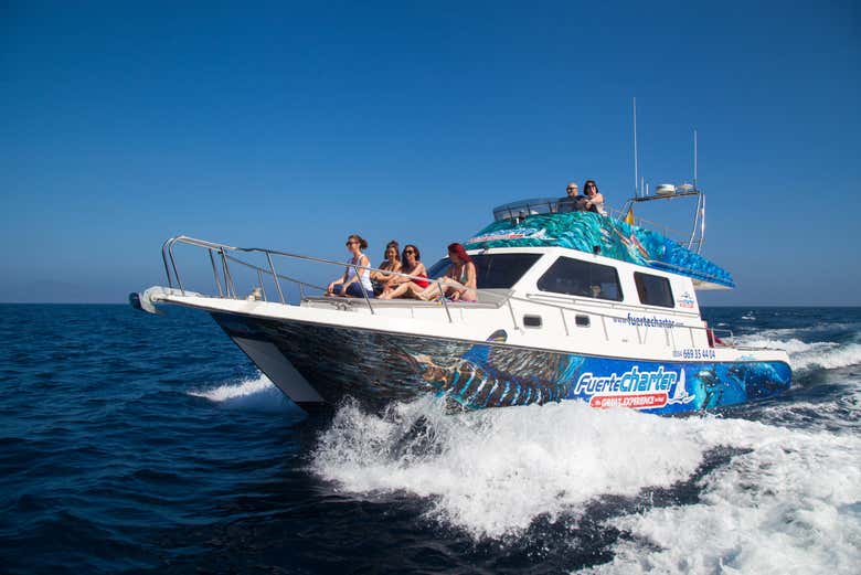 Disfrutando de la travesía por el Atlántico