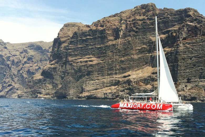 À côté des falaises de Los Gigantes (Les Géants)