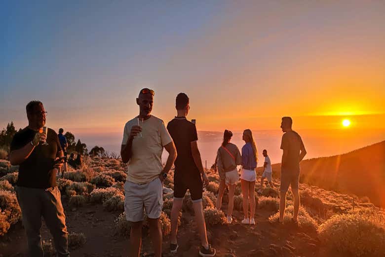 Atardecer en el Parque Nacional del Teide