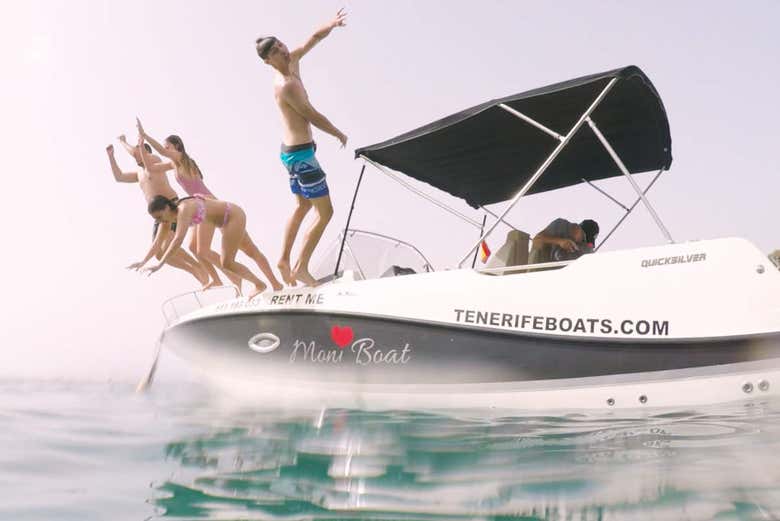 Taking a dip in the waters of Tenerife