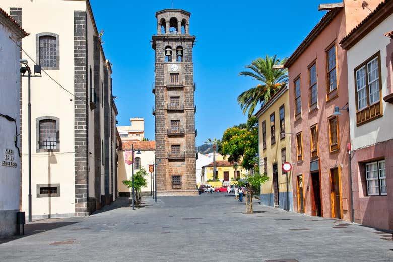 Campanario de la iglesia de la Concepción, en La Laguna