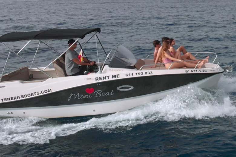 Sailing along the waters of Tenerife