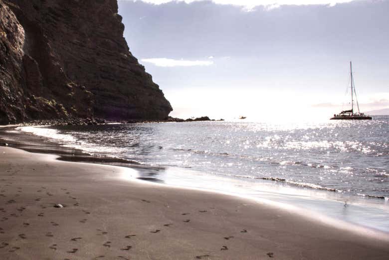 Paisagem do litoral do sul de Tenerife