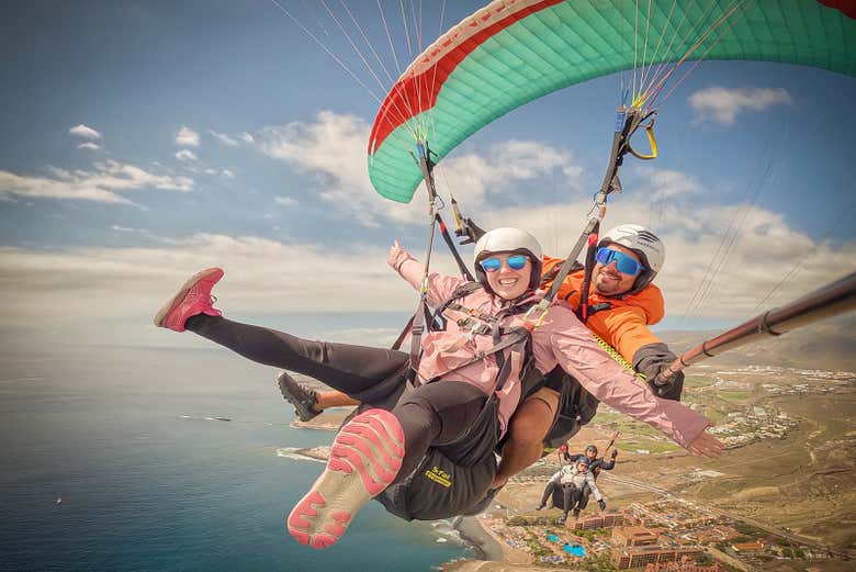 Selfie en parapente