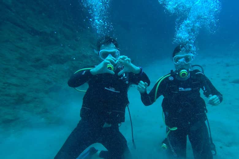 Une photo sous l'eau