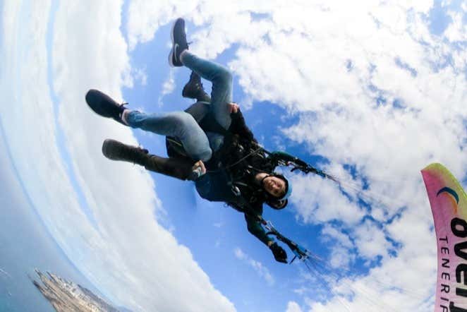 Haciendo piruetas en el aire