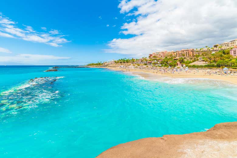 Playa del Duque en el sur de Tenerife