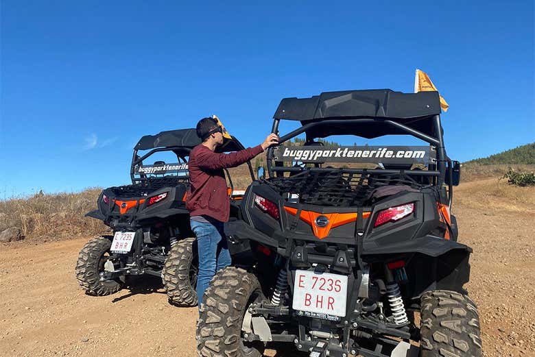 Desfrutando do tour de buggy pelo sul de Tenerife
