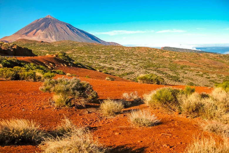 Paisagem vulcânica no Teide