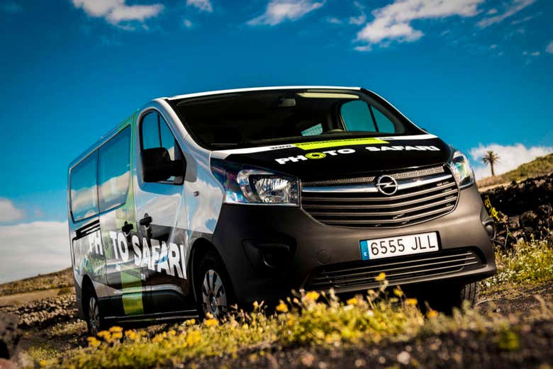 Minibús utilizado durante el tour