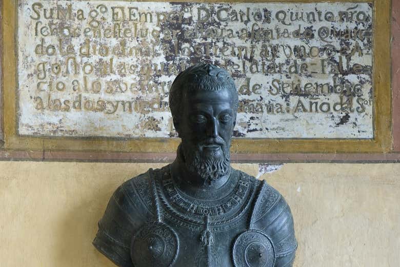 Busto del emperador Carlos V en el monasterio de Yuste
