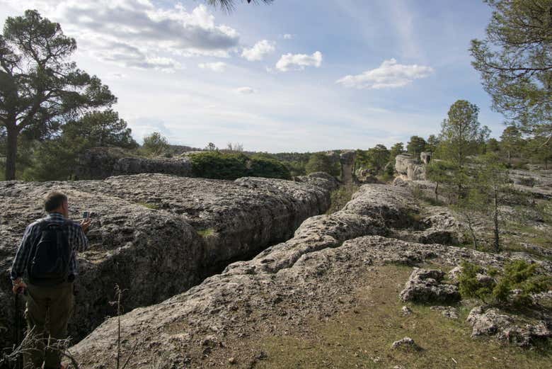 Disfrutando del paisaje kárstico de Majada