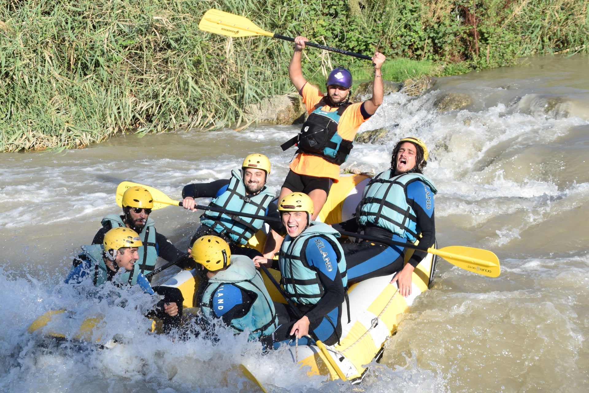 Rafting no rio Genil
