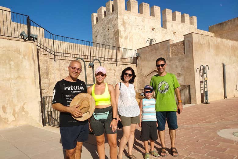 Visitando el castillo