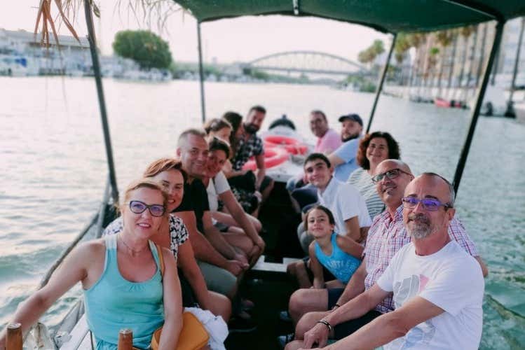 Enjoying the boat ride