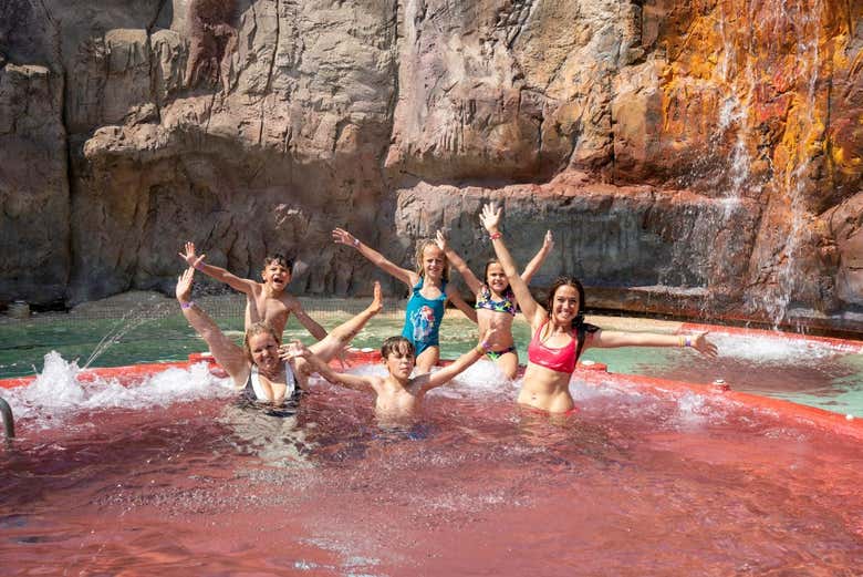¡Momento foto en Aquopolis Cullera!