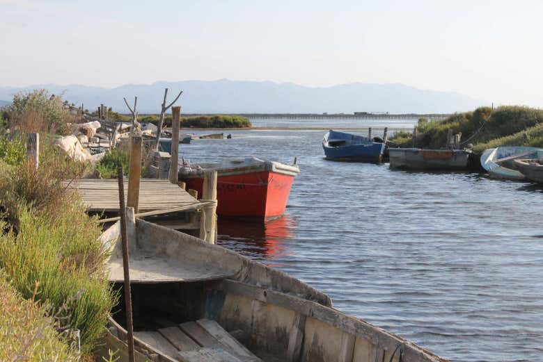 Embarcadero en el Delta del Ebro