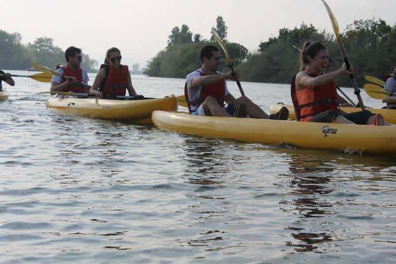 A group rowing