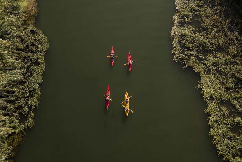 Bird's eye view of the River Ebro