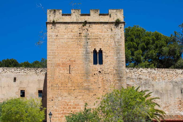 Walls and battlement of the Castle of Denia