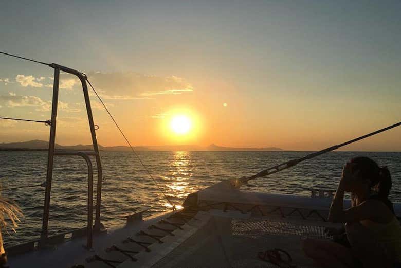 Enjoying the sunset