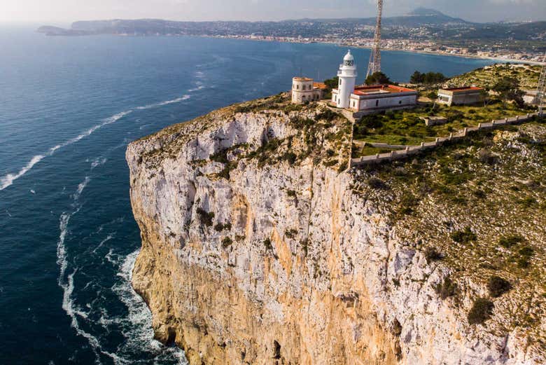 The cliffs on the cape San Antonio