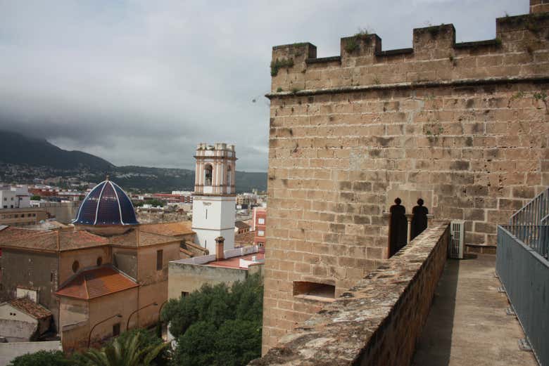 Vistas desde el castillo de Denia