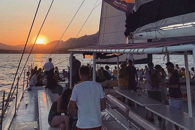 Enjoying the evening cruise