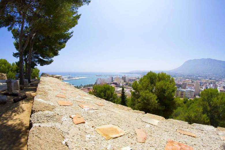 Panoramic views from the Castle of Denia
