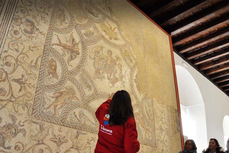 Explicaciones de la guía sobre los mosaicos romanos