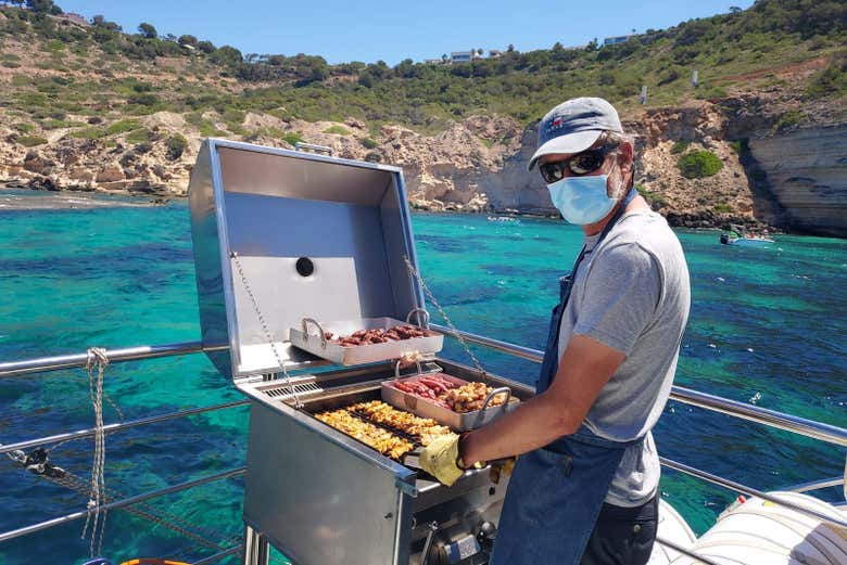Preparando un delizioso barbecue